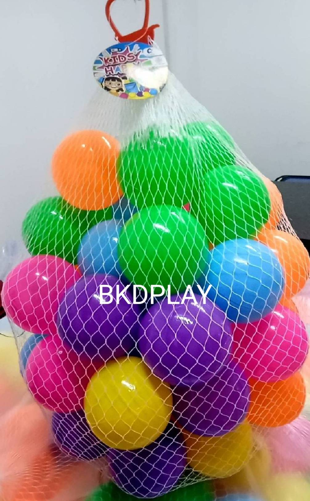 ลูกบอลบ้านบอล มี มอก.ลูกบอล7.5ซม. คละสี สีสดใส ราคาต่อ100 ลูก ลูกบอลบ่อบอล (3นิ้ว) ลูกบอลในห้าง พลาสติกหนา ทนทาน สีสดสวย