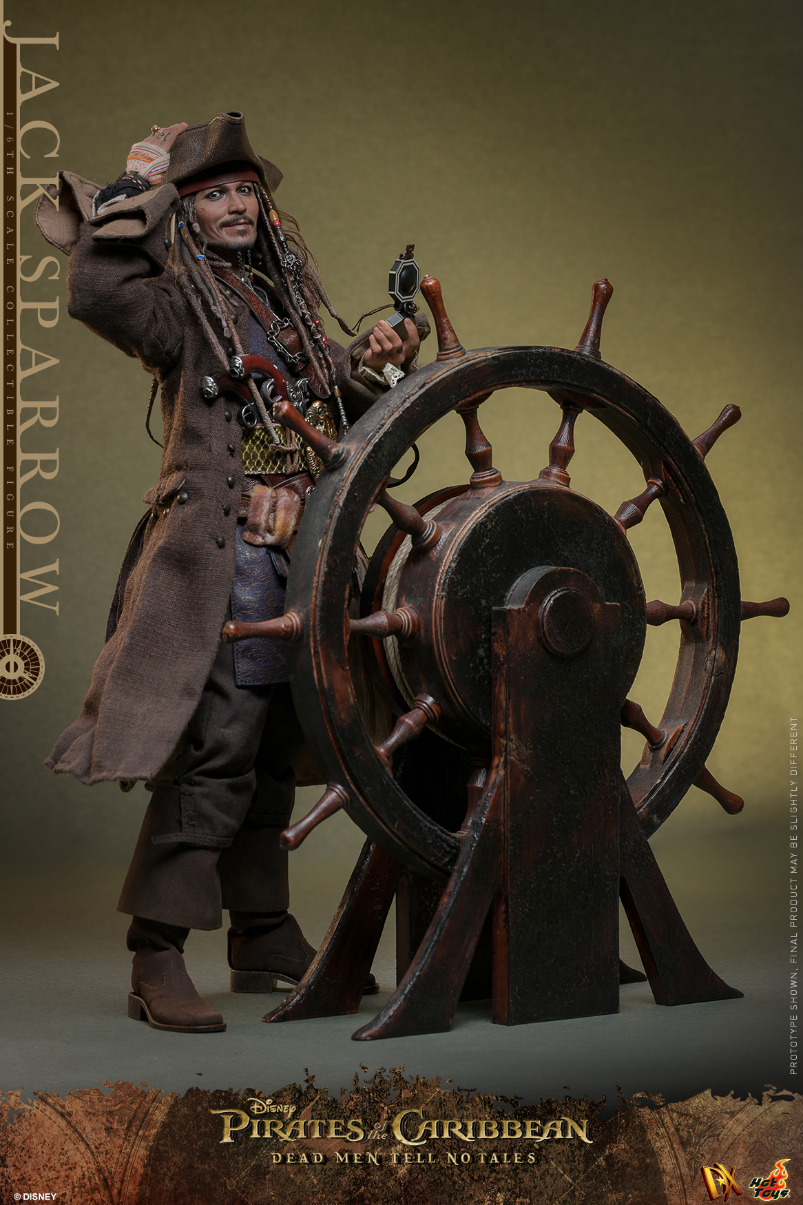 [พร้อมส่ง]Hot Toys 1/6 : Pirates of the Caribbean : Dead Men Tell No Tales - Jack Sparrow - DX38 : (Deluxe Version)(กล่องทะลุ)