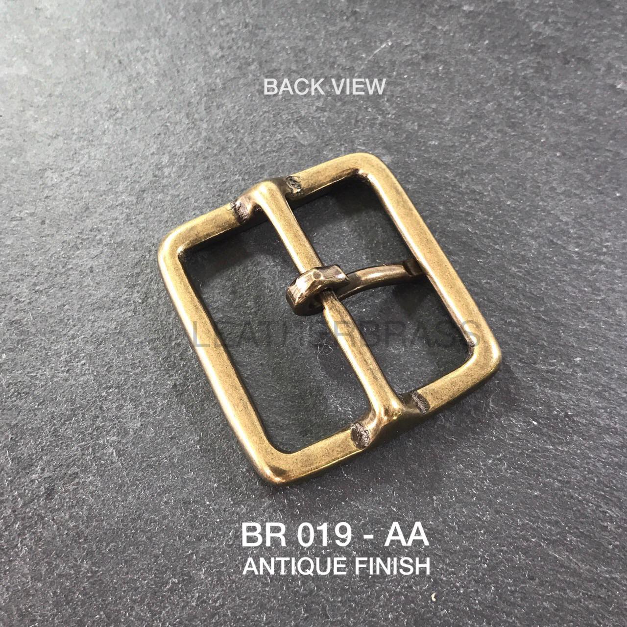 BR019-AA หัวเข็มขัดทองเหลืองแท้ ขนาด 38 มิล ชนิดลวด อะไหล่ทองเหลือง leatherbrass ** ราคาต่อชิิ้น**