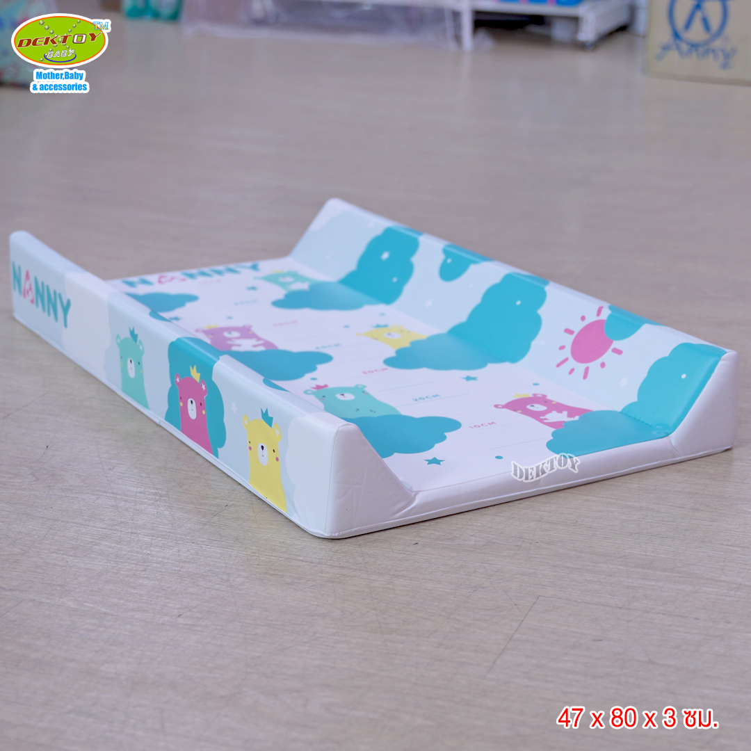 Nanny เบาะรองเปลี่ยนผ้าอ้อม รุ่นพรีเมี่ยม ลายใหม่ล่าสุด พร้อมแถบวัดส่วนสูง 6001