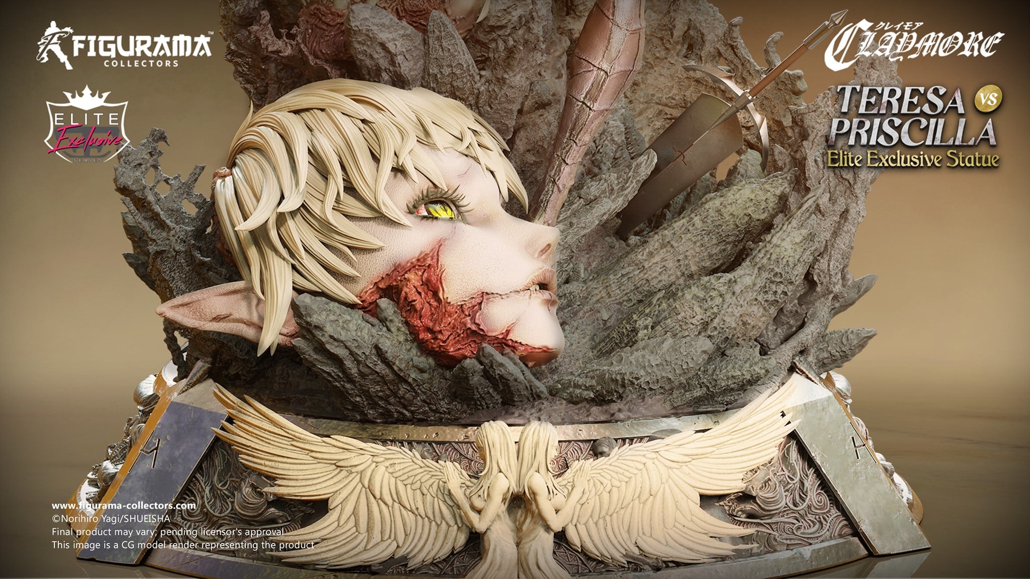 [สั่งจอง]Figurama Collectors : Elite Fandom Statue Teresa vs. Priscilla (Claymore)