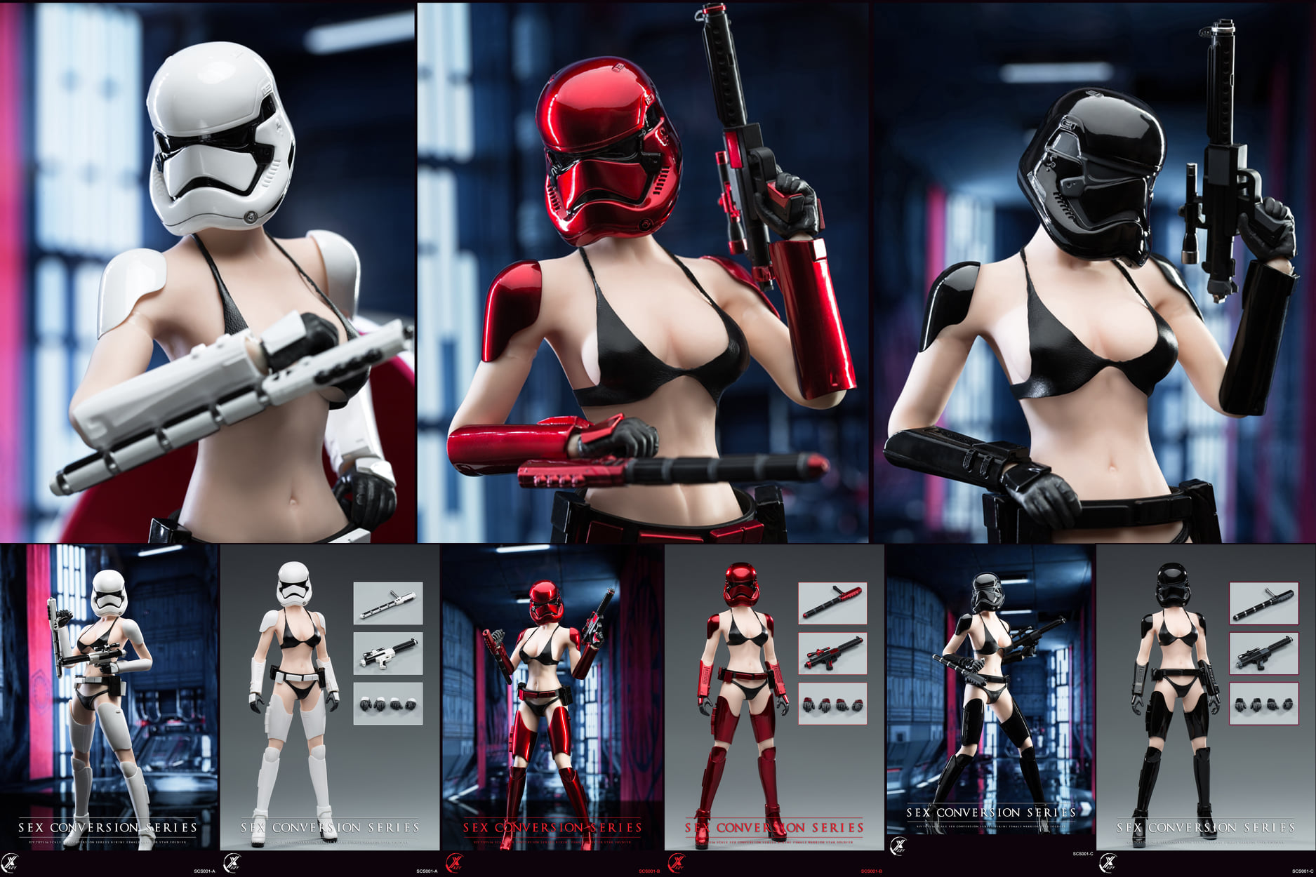 [สั่งจอง]X2Y TOYS SCS001 1/6 : bikini solider costume set