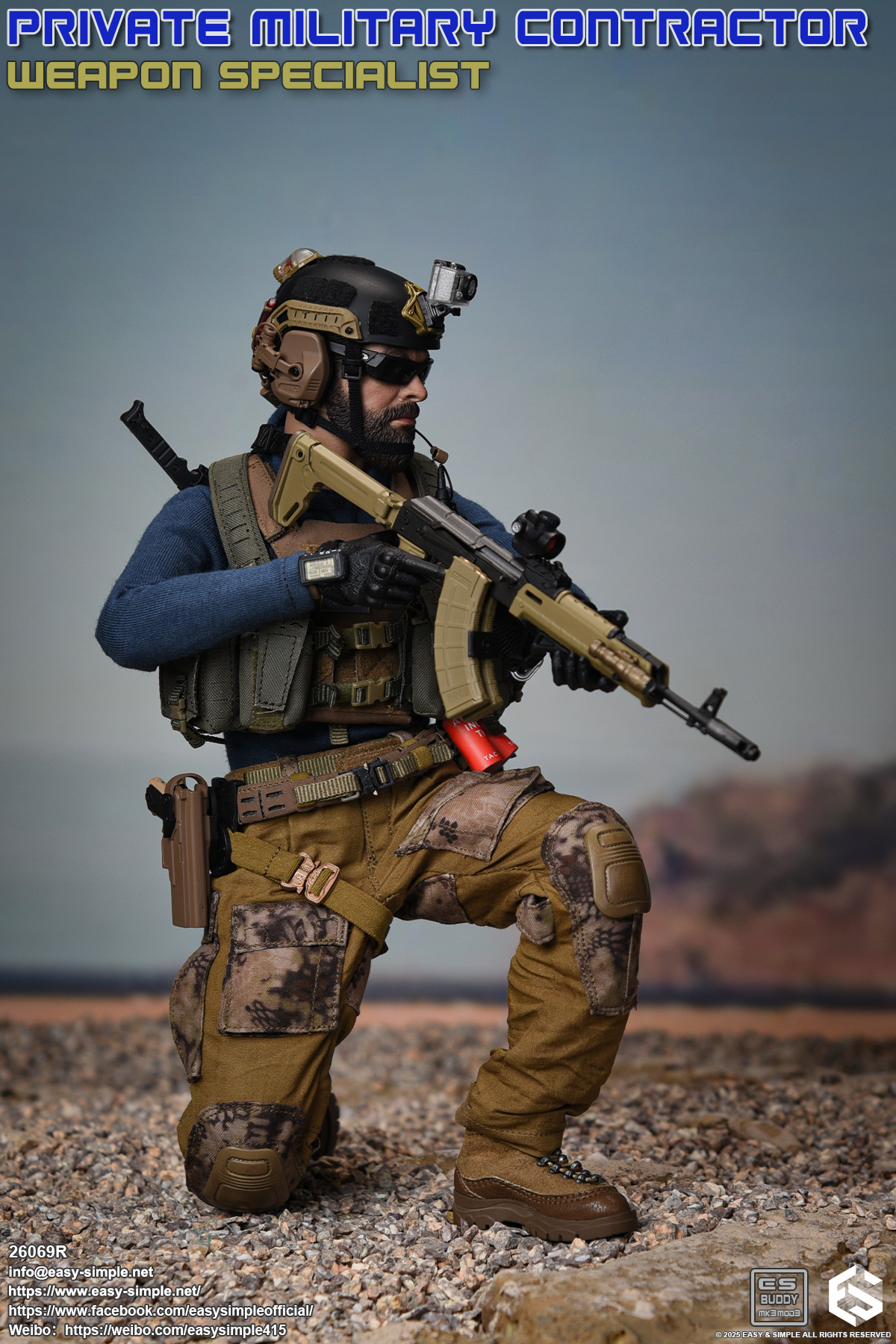 [สั่งจอง] Easy&Simple ES 26069R 1/6 : Private Military Contractor Weapon Specialist