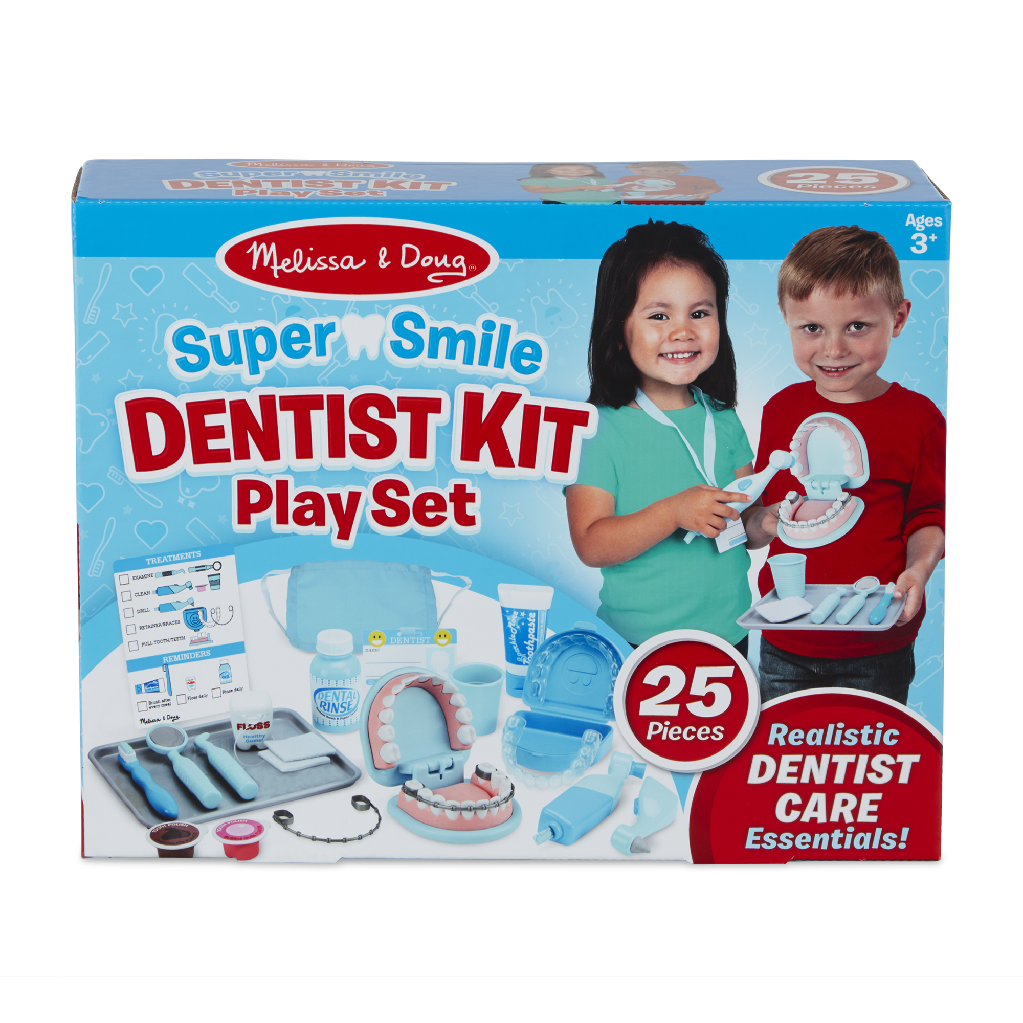 [25ชิ้น] อุปกรณ์หมอฟัน เครื่องมือทันตแพทย์ Melissa & Doug Dentist Kit Playset รีวิวดีใน Amazon USA ชุดฟัน ชุดจัดฟัน ขัดฟัน อุปกรณ์ 25 ชิ้นครบ