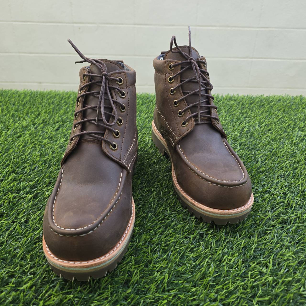 Vintage-04-(เรดบูล) สีสนิม/หนังออย รองเท้าสไตล์คลาสสิควินเทจ