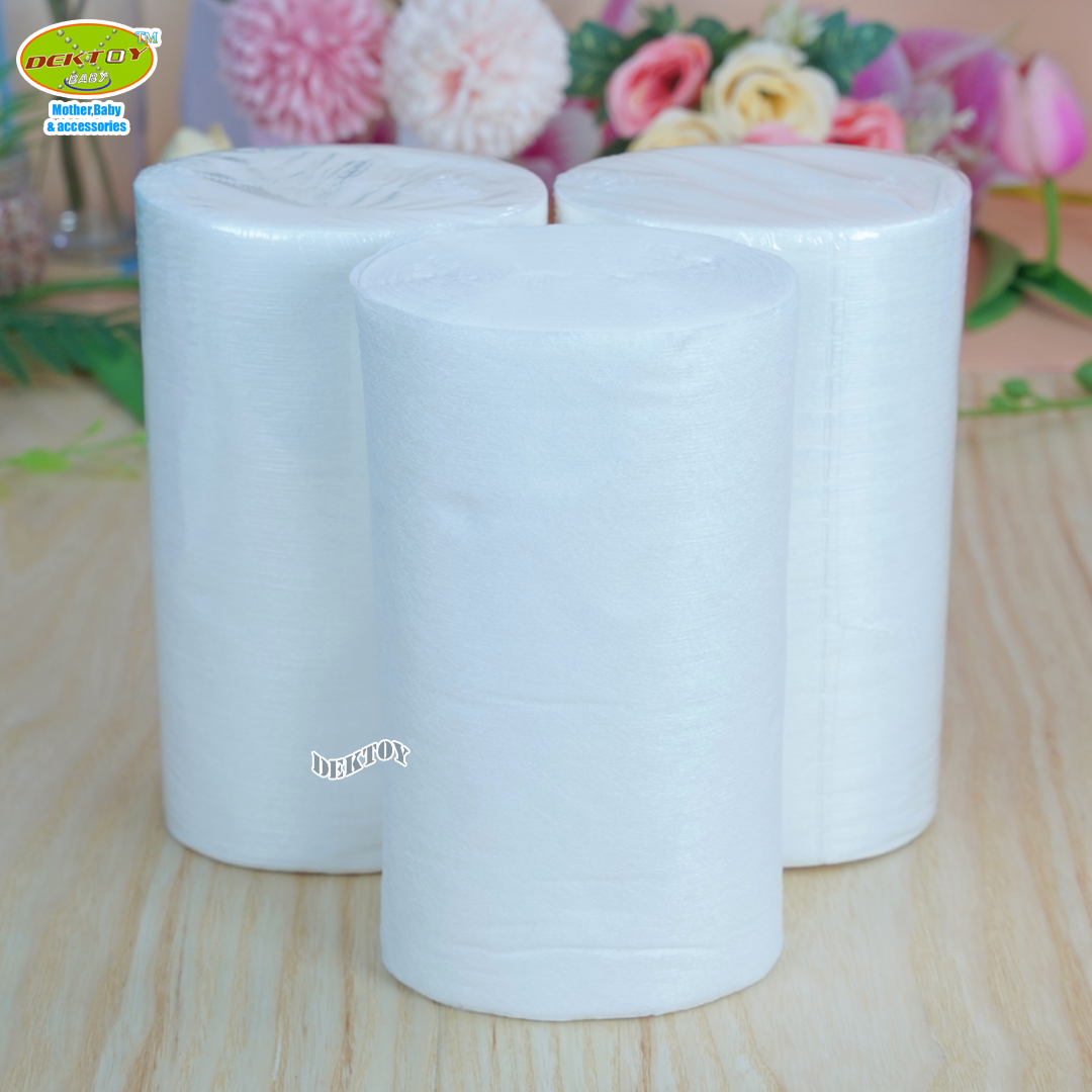 3 ม้วนกระดาษเยื่อไผ่รองผ้าอ้อมเด็ก(1ม้วน100 แผ่น)