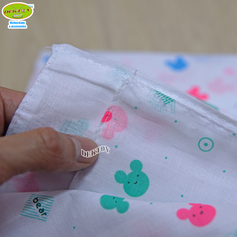 Gold Baby ผ้าอ้อมสาลู 2 ชั้นเกรดA ลายหัวหมี Bear 12 ผืน