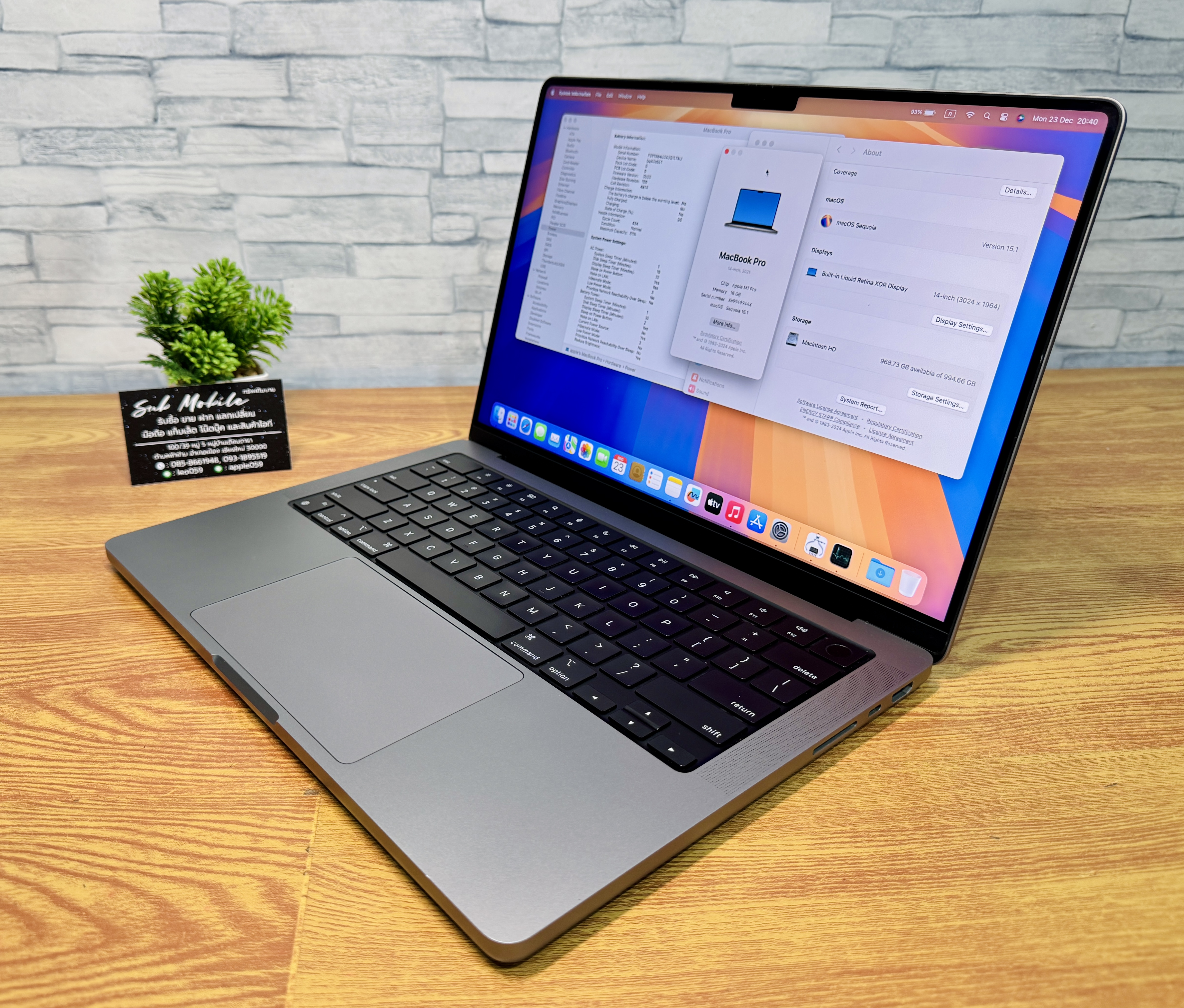 Apple MacBook Pro 14 : M1 Pro chip 10C CPU/16C GPU/16GB/1TB - Space Grey-2021