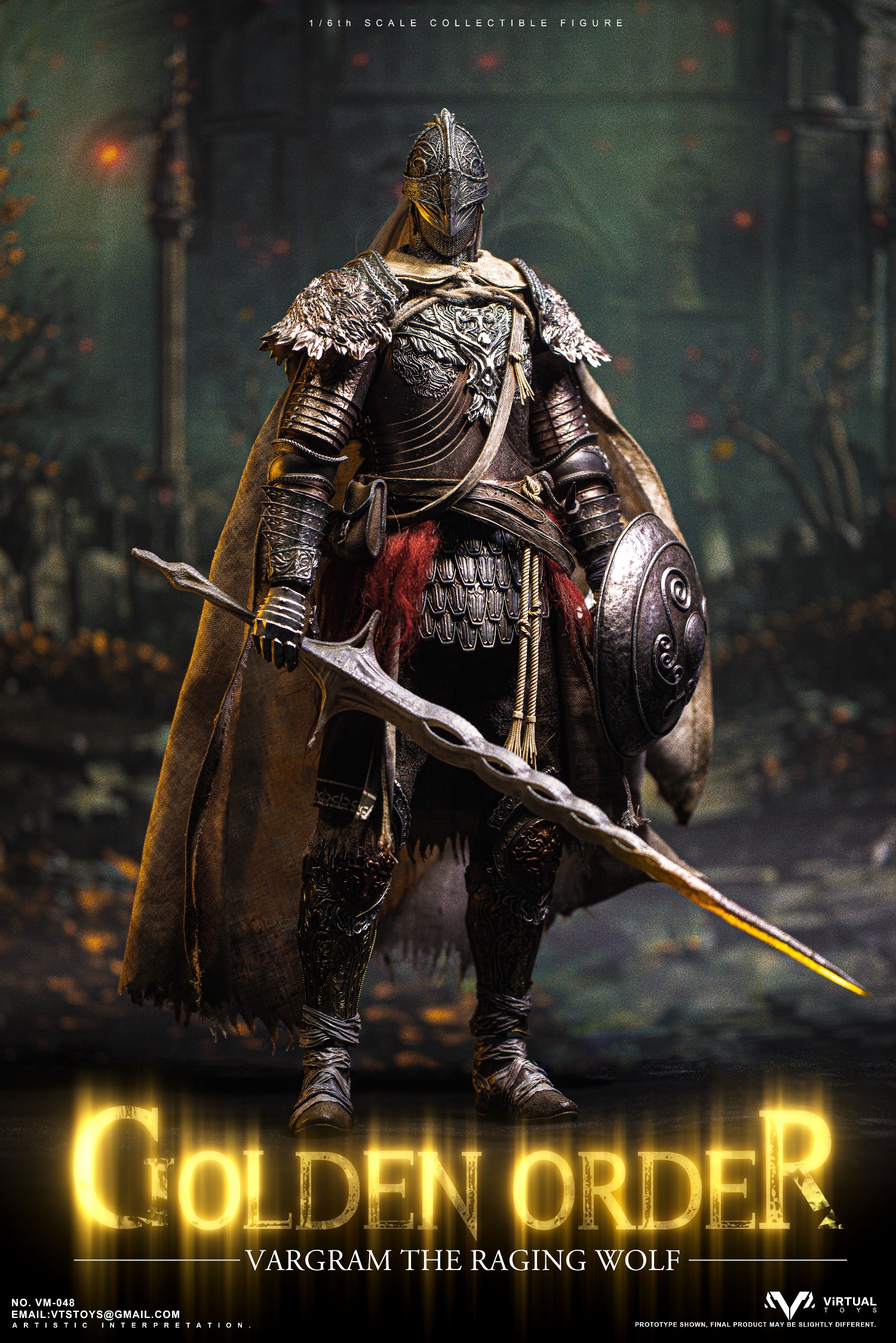 [สั่งจอง] VTS TOYS 1/6 GOLDEN ORDER—VARGARM THE RAGING WOLF