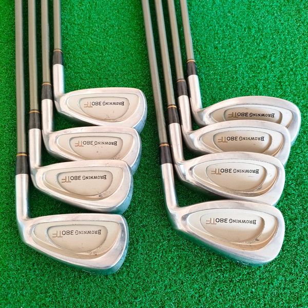 ชุดเหล็ก BROWNING 380 TF มีเหล็ก 4-9 เเละ PW SW ก้าน NHM 300 BR-SL ใบใญ้ Cavity ลึก ตีง่าย ก้านกราไฟต์ เบา นุ่ม MADE IN JAPAN