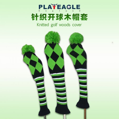 COVER หัวไม้ Headcovers (1,#3,#5) ถักสไตล์ถุงเท้าคอยาว PLAYEAGLE MT013