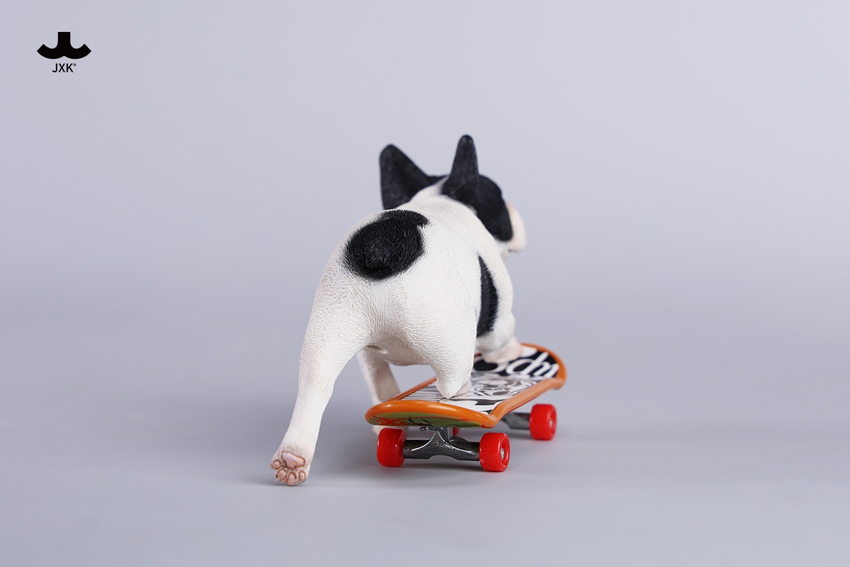 [สั่งจอง] JXK 1/6 : Skateboarding French Bulldog
