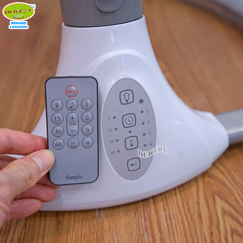 Sanpaulo เปลไกวเด็กไฟฟ้า เปลไฟฟ้า รุ่น SY608 สีฟ้า