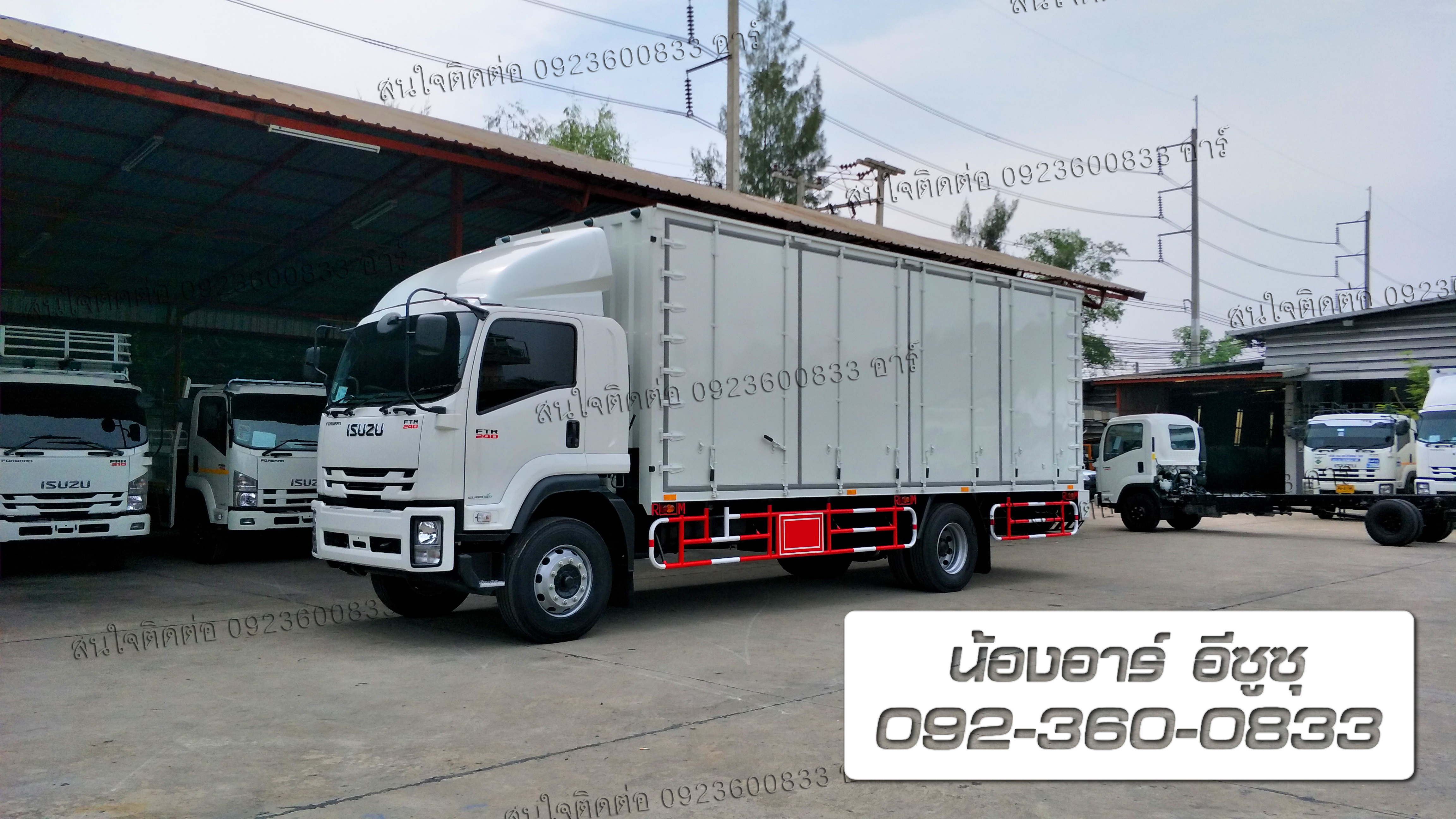 6 ล้อ ISUZU FTR240 แรงม้า พร้อมตู้บรรทุก ประตู 10 บาน