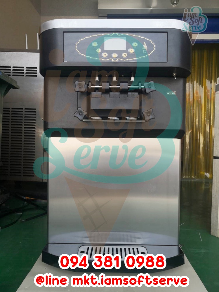 เครื่องทำไอศครีมซอร์ฟเสิร์ฟคอมเพลสเซอร์ ITALY ประสิทธิภาพสูง รุ่น ISC-630 รุ่นยอดนิยมในธุรกิจเฟรนไชส์