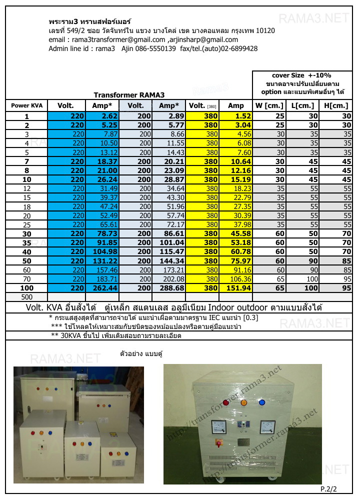 380v / 220v /200v +G+N หม้อแปลง Auto TRANFORMER 3p 50/60Hz in380VAC /out220,200vac +G +N