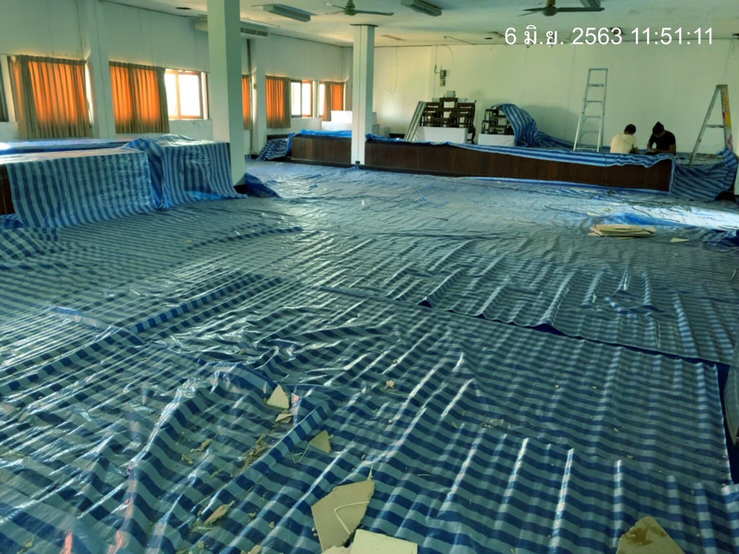 ดุริยางค์ตำรวจ(ปากเกร็ด) ปรับปรุงหลังคา,ฝ้า,เพดาน