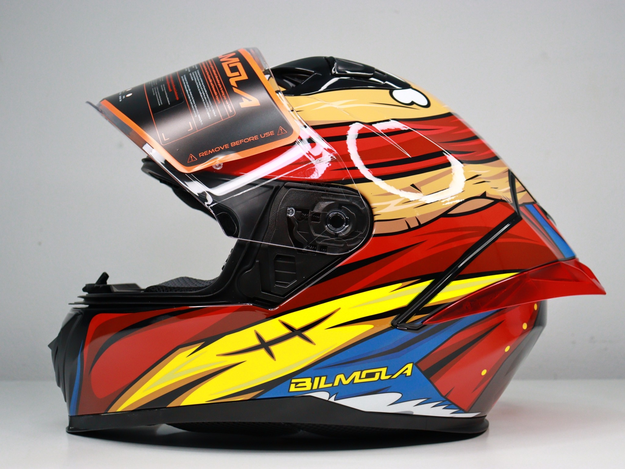 หมวกกันน็อค BILMOLA วันพีช รุ่น Veloce S(MONKEY D.LUFFY) Size:S