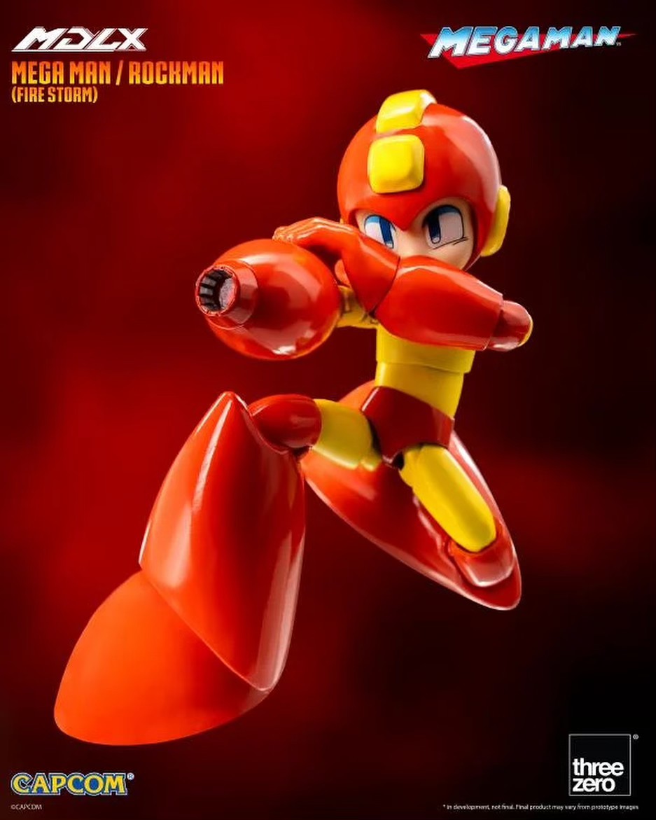 [สั่งจอง] Threezero 3Z08740A0 : MDLX - Mega Man (Fire Storm) (4นิ้ว)