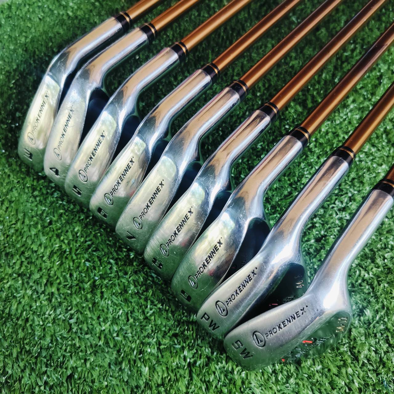ชุดเหล็ก PROKENNEX XPT 1 เหล็กญี่ปุ่นคุณภาพดี ราคาสุดพิเศษ!!! ได้เหล็ก 3-9 PW SW ครบชุดเต็มข้อ!!! ใบเหล็ก CAVITY ตีง่าย การจายน้ำหนักดีมาก ไม้กอล์ฟมือสอง ของแท้ BY NakaraLuxurious