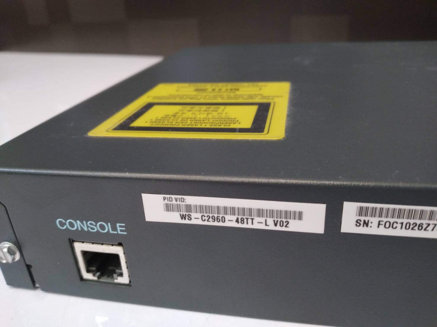 Cisco WS-C2960-48TT-L V02 Catalyst 2960 Series 48-Port Network Switch