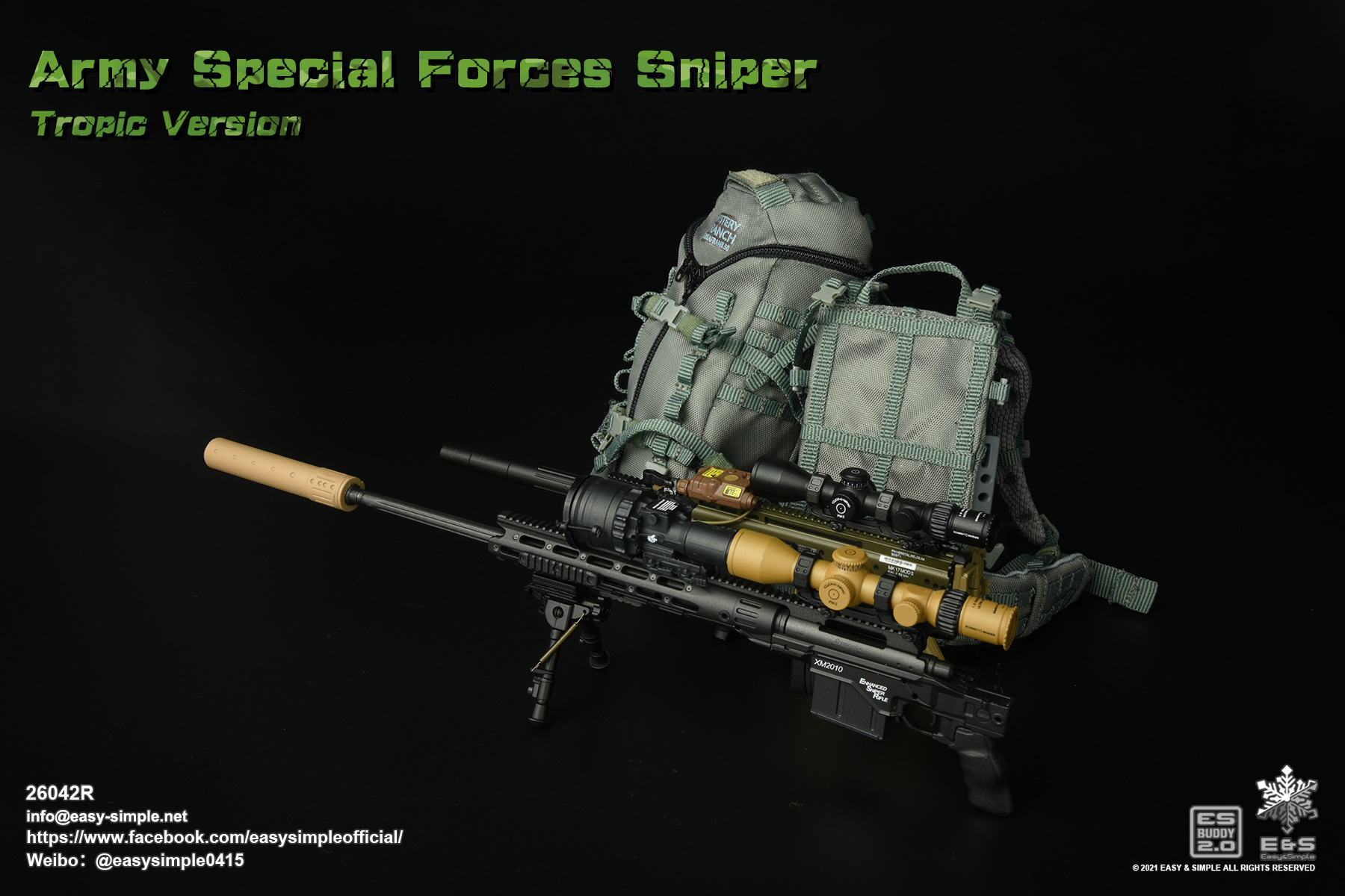 [สั่งจอง] Easy&Simple 26042R 1/6 : Army Special Forces Sniper Tropic Version