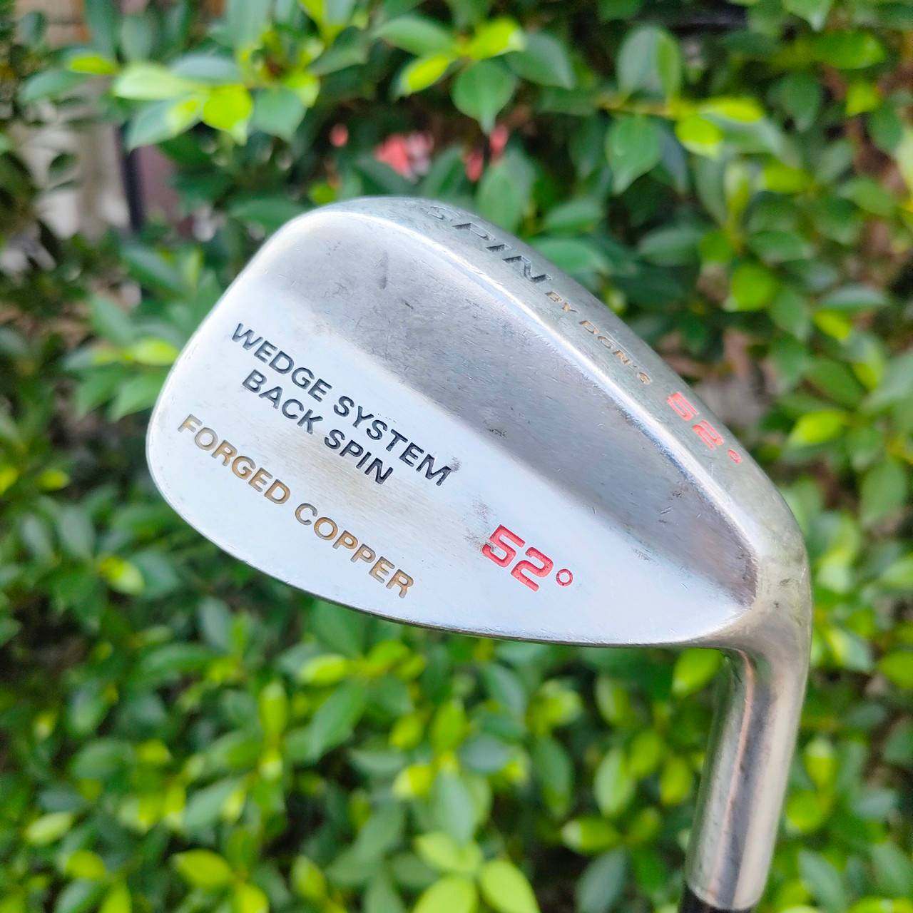 WEDGE SYSTEM BACK SPIN FORGED COPPER BY DON'S องศา 52 ก้าน FLEX R เนื้อเหล็ก FORGED หน้าทองแดง