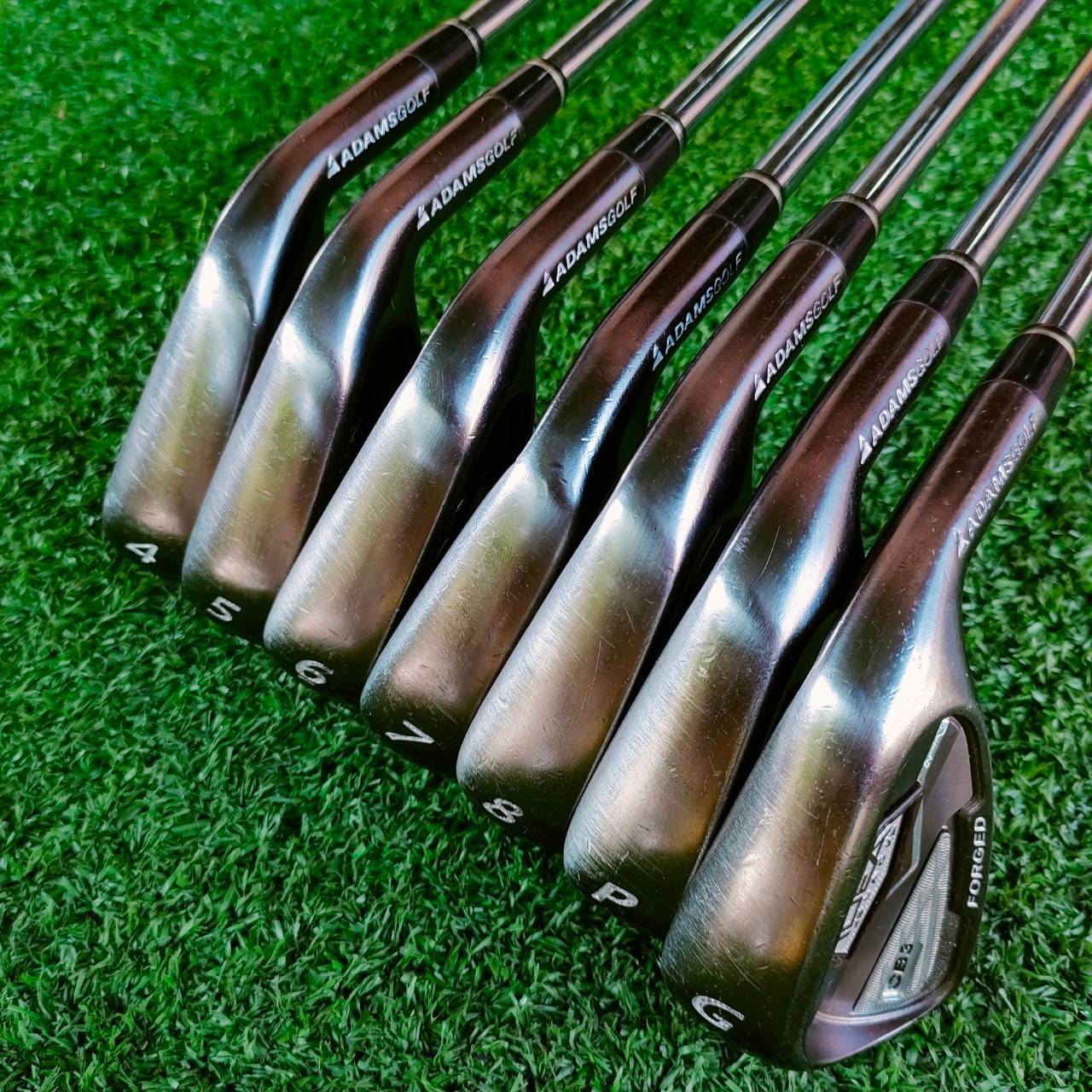 ADAMS IDEA BLACK CB3 IRONS มีเหล็ก 4 - 8 เเละ PW GW ก้าน KBS TOUR 90 สุุดๆชุดนี้ เหล็ก FORGED CAVITY ก้าน KBS แน่นๆ แบรนด์ ADAMS คุณภาพสูงมากๆ ไม้กอล์ฟมือสอง ของแท้ BY NakaraLuxurious