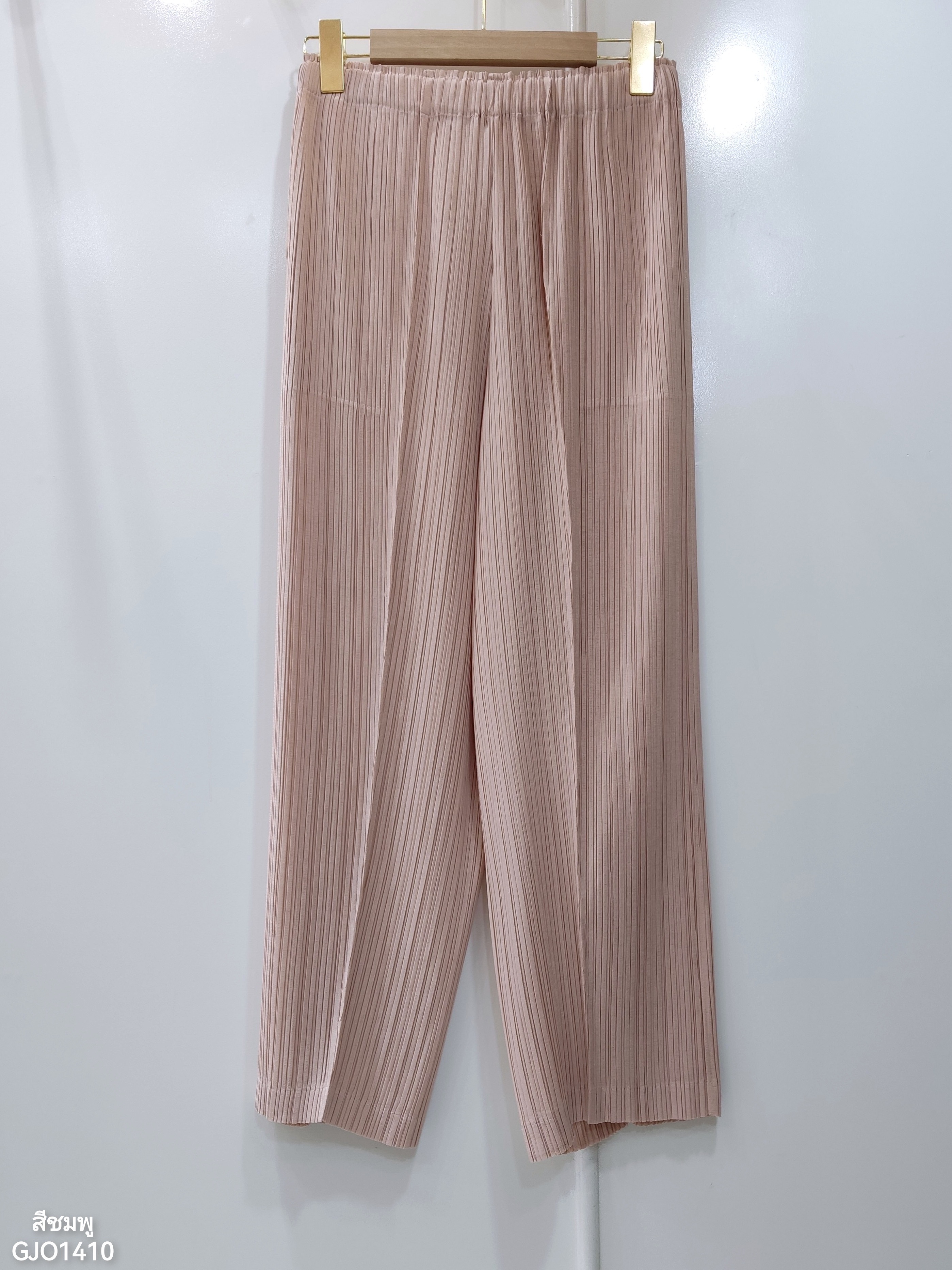 ยาว 36 นิ้ว 2MUAY GJO1410 กางเกงพลีทคุณภาพ STRIGHT PLEATED PANTS 8 สี FREE SIZE