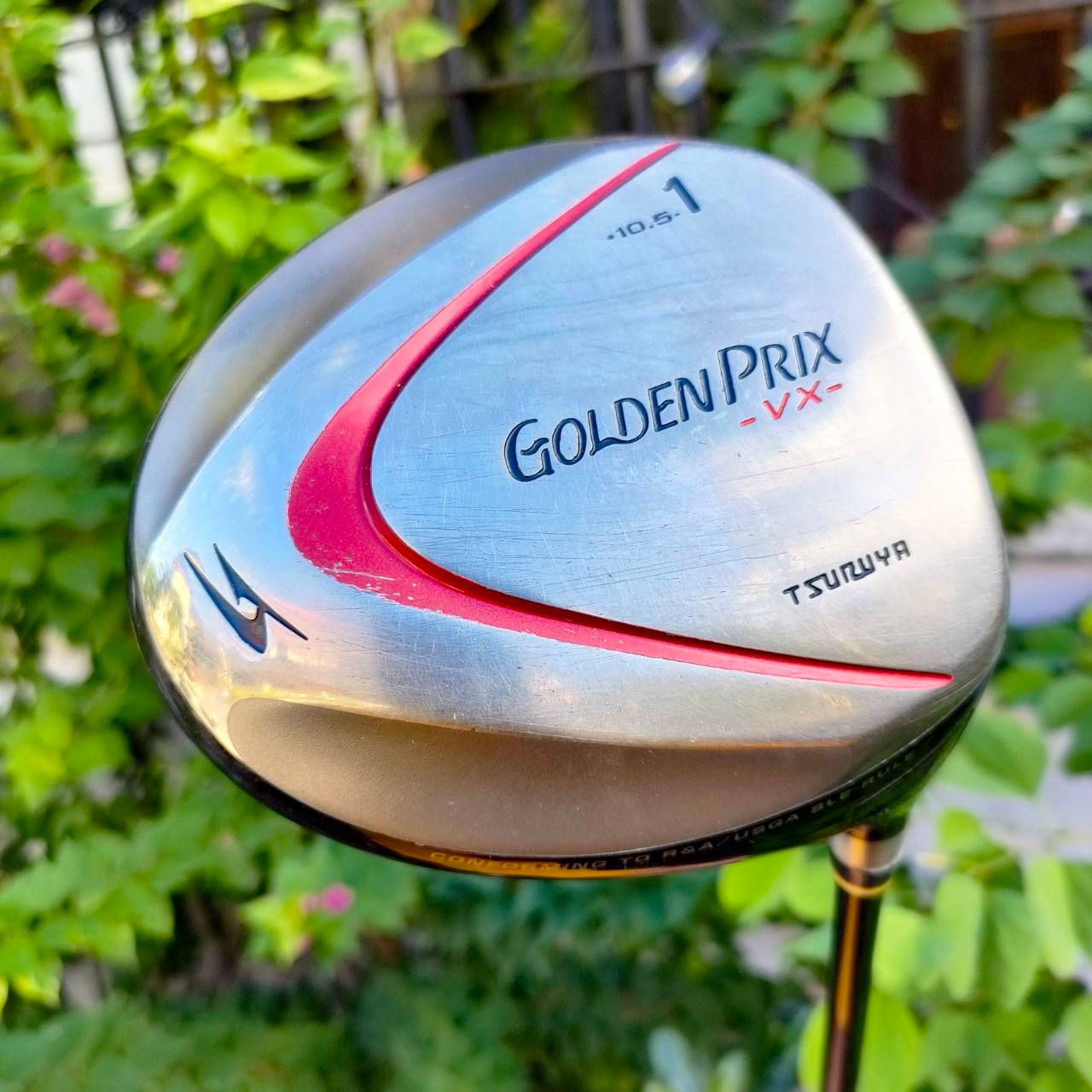 DRIVER 1 TSURUYA GOLDEN PRIX -VX- องศา 10.5 หัวใหญ่ 460 CC พรีเมี่ยมญี่ปุ่น ก้าน XR-05 TM-SUPER LITE FLEX R เน้นตีตรง ลดไซด์ SPIN ได้เยอะเลยครับ .