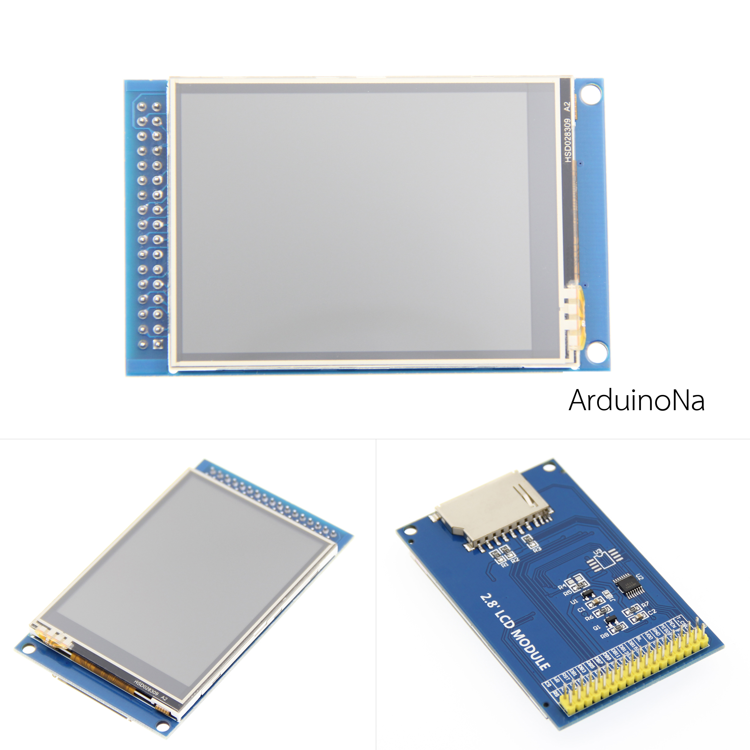 จอ 2.8 inch ILI9341 แบบ pararell 16bit TFT LCD screen LCD display with touch screen module 240X320 HD LCD screen