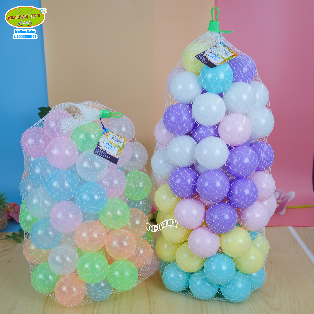 ของเล่นเด็ก SR TOY ลูกบอลพลาสติกหลากสี ขนาด 2.8 นิ้ว 100 ลูก