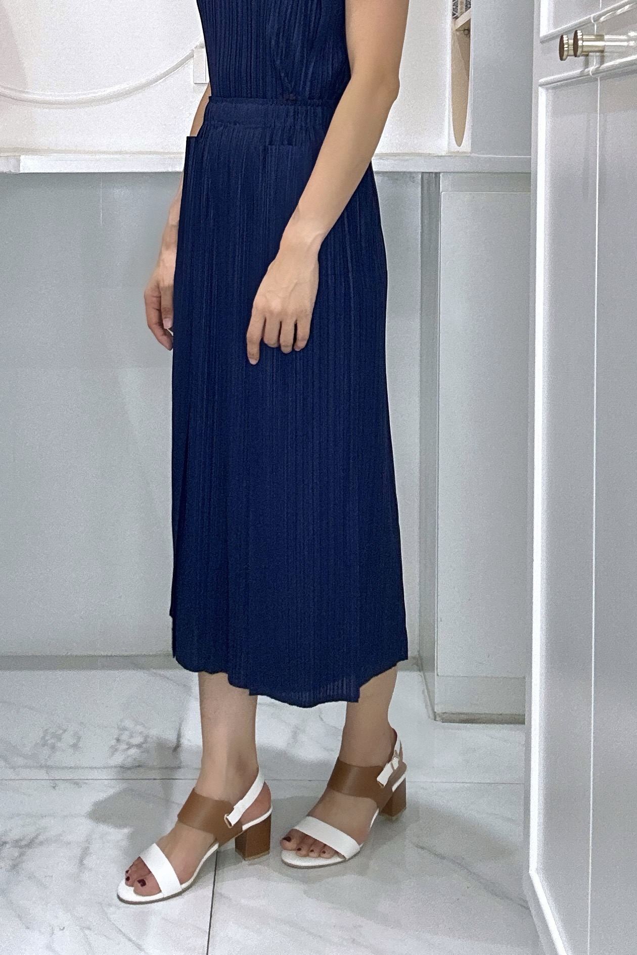 ปรับราคาลง20%!! ยาว 32นิ้ว! 2MUAY รุ่น GJO1265 กระโปรงพลีทคุณภาพ DOUBLE LAYER PLEATED SKIRT 8 สี FREE SIZE
