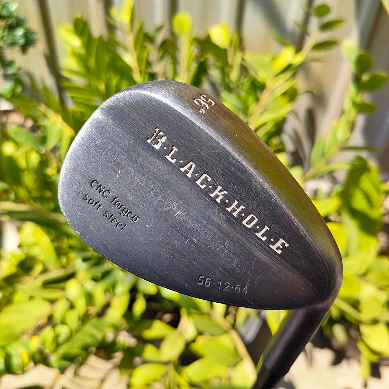 WEDGE BLACKHOLE CNC FORGED องศา 56 เบาท์ 12 ก้าน CRAZY BLACK FLEX S หน้าตะไบโหดจัด ร่องคมลึก ไม้กอล์ฟมือสอง ของแท้ BY NakaraLuxurious