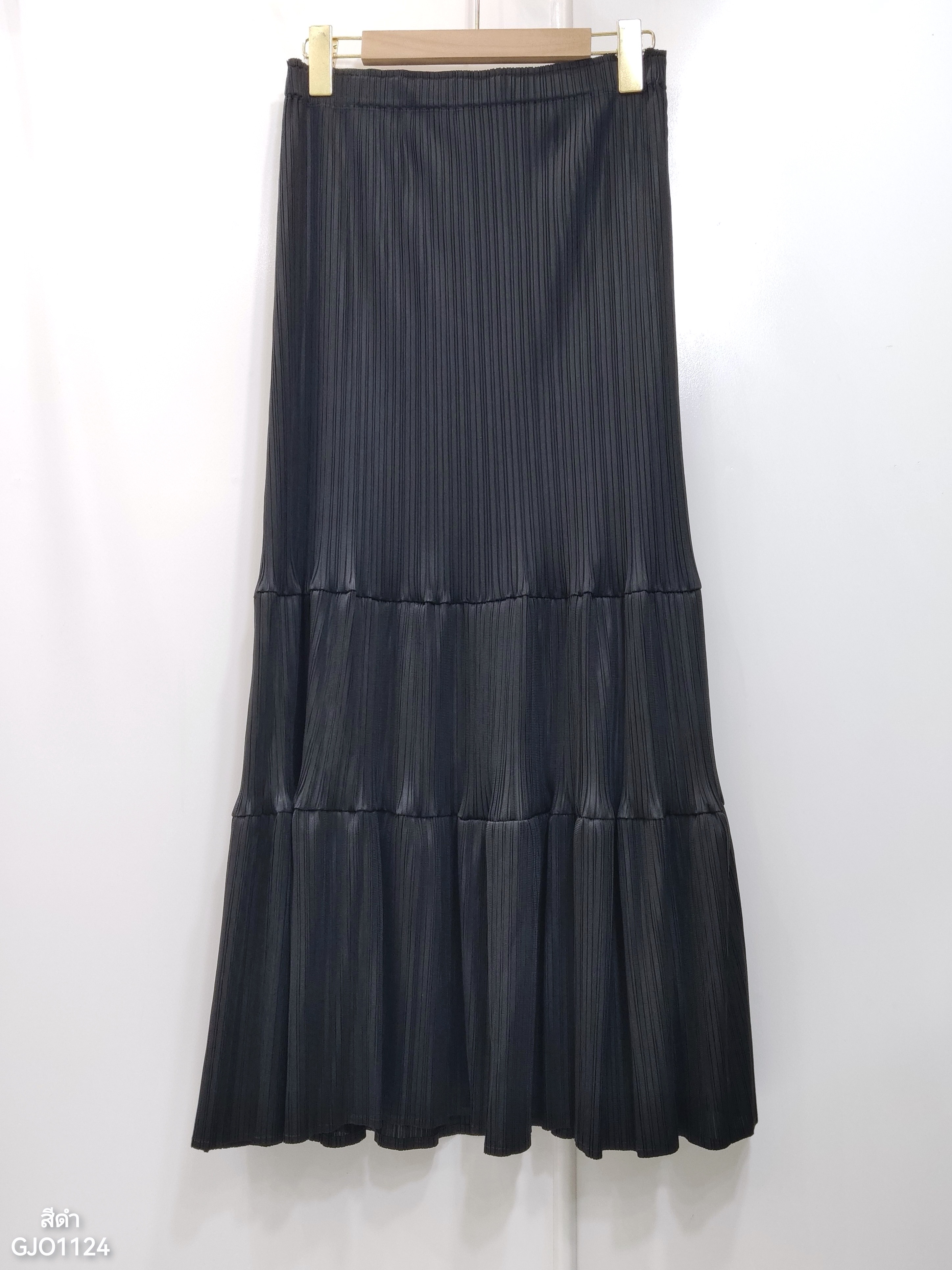 ปรับราคาลง20%!! ยาว 34นิ้ว! 2MUAY รุ่น GJO1124 กระโปรงพลีทคุณภาพ RIPPLE PLEATED SKIRT 10 สี FREE SIZE