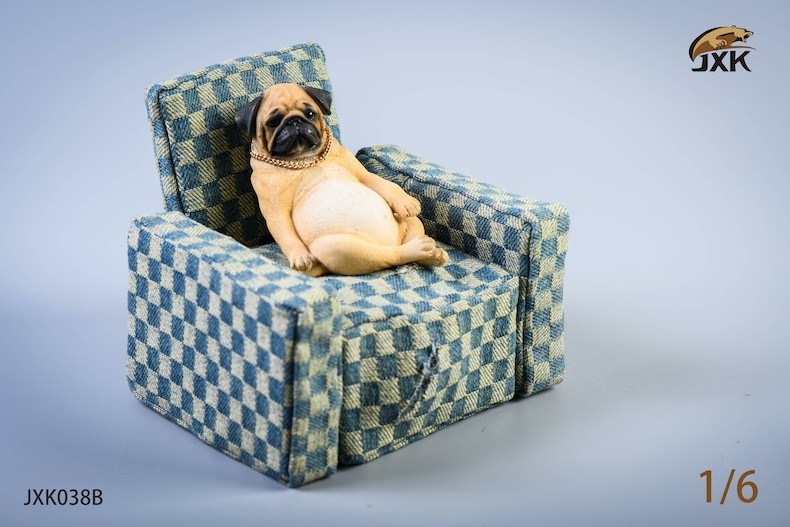 [สั่งจอง]JXK 1/6 JXK038A/B/C/D : Pug With Sofa Set