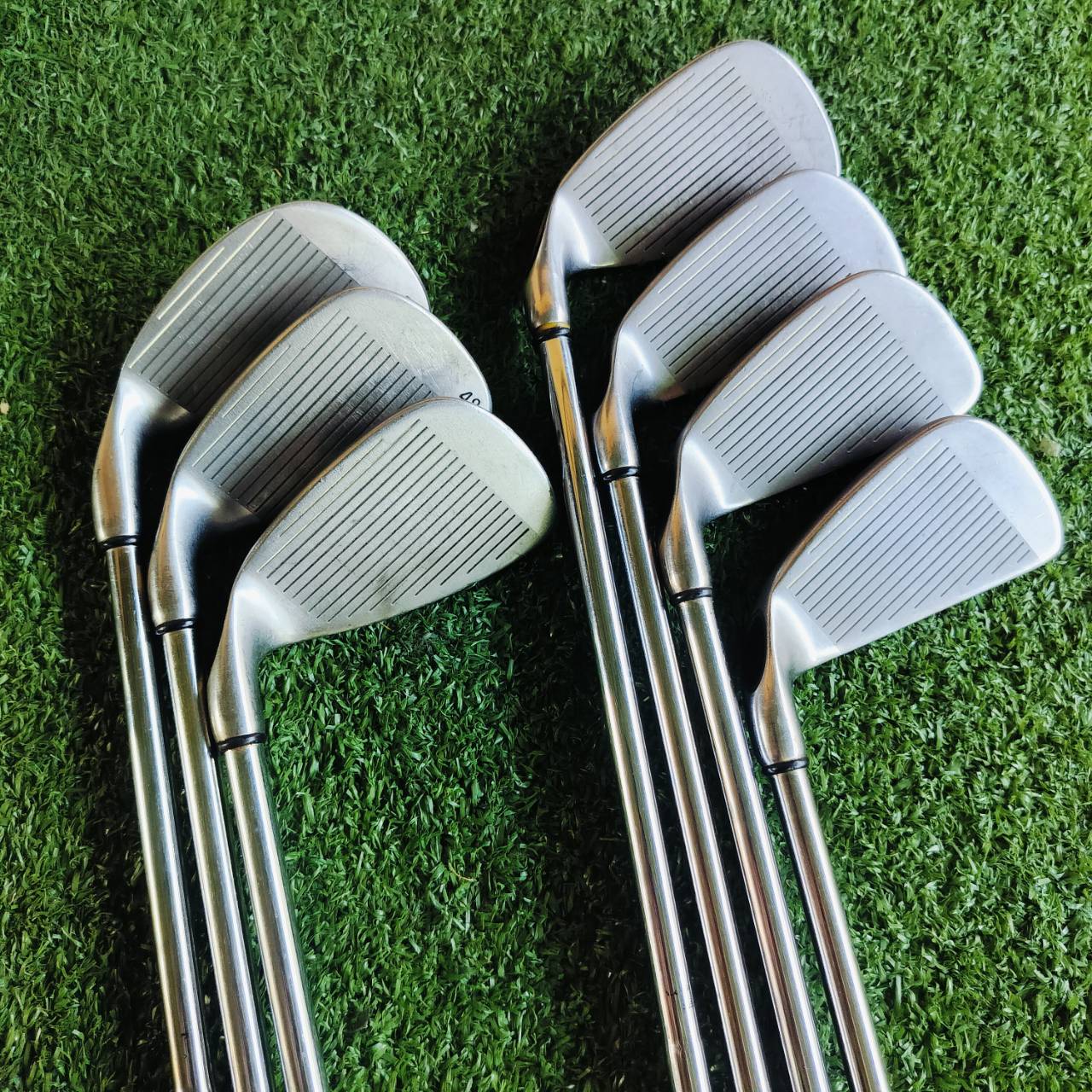ลดล้างสต๊อค!!! ชุดเหล็ก Callaway S2H2 สุดคลาสสิค เป็นตัวต้นตำหรับ PAT PEN เอกสิทธิ์ ก้านเหล็ก Callaway MEMPHIS 10 แบบเสียบเจาะทะลุ สวยเดิมทุกเหล็ก ไม้กอล์ฟพรีเมี่ยมมือสอง ของแท้ By NakaraLuxurious