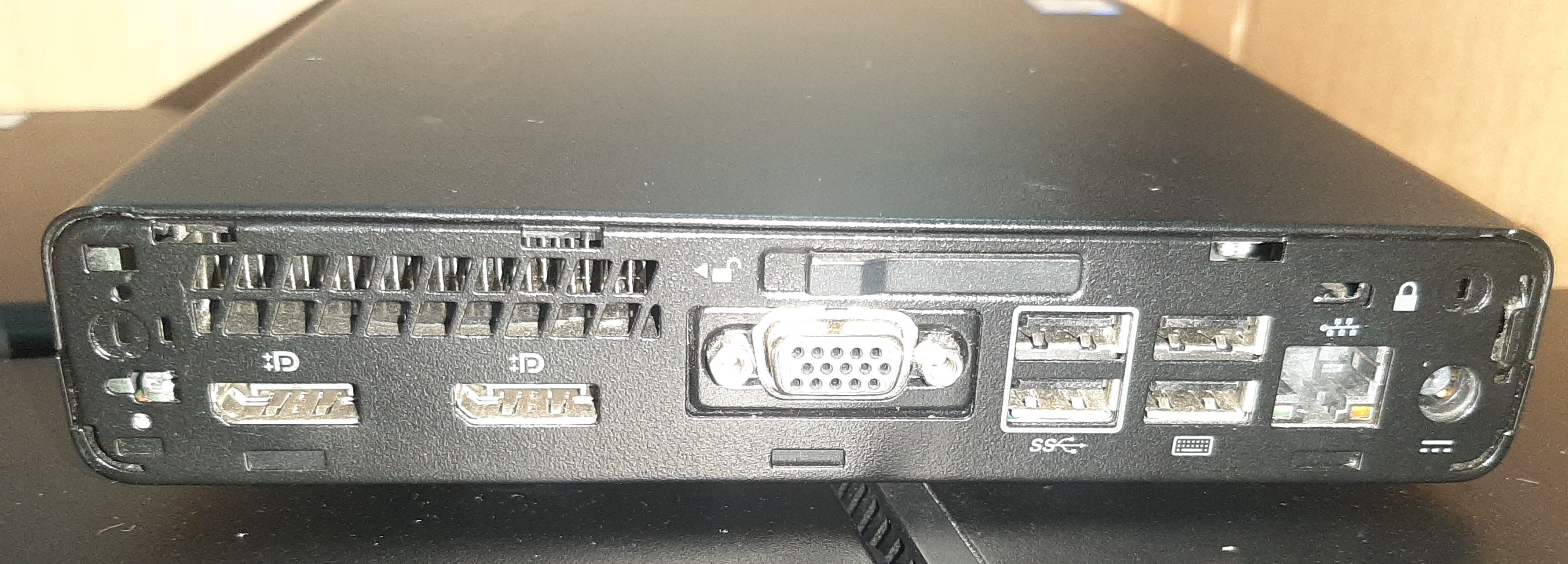 พีซี มินิ มือสอง สภาพดี ประกัน 1 เดือน HP EliteDesk 800 G3 (i7-7700T Ram16GB SSD M.2 128GB) + Adapter