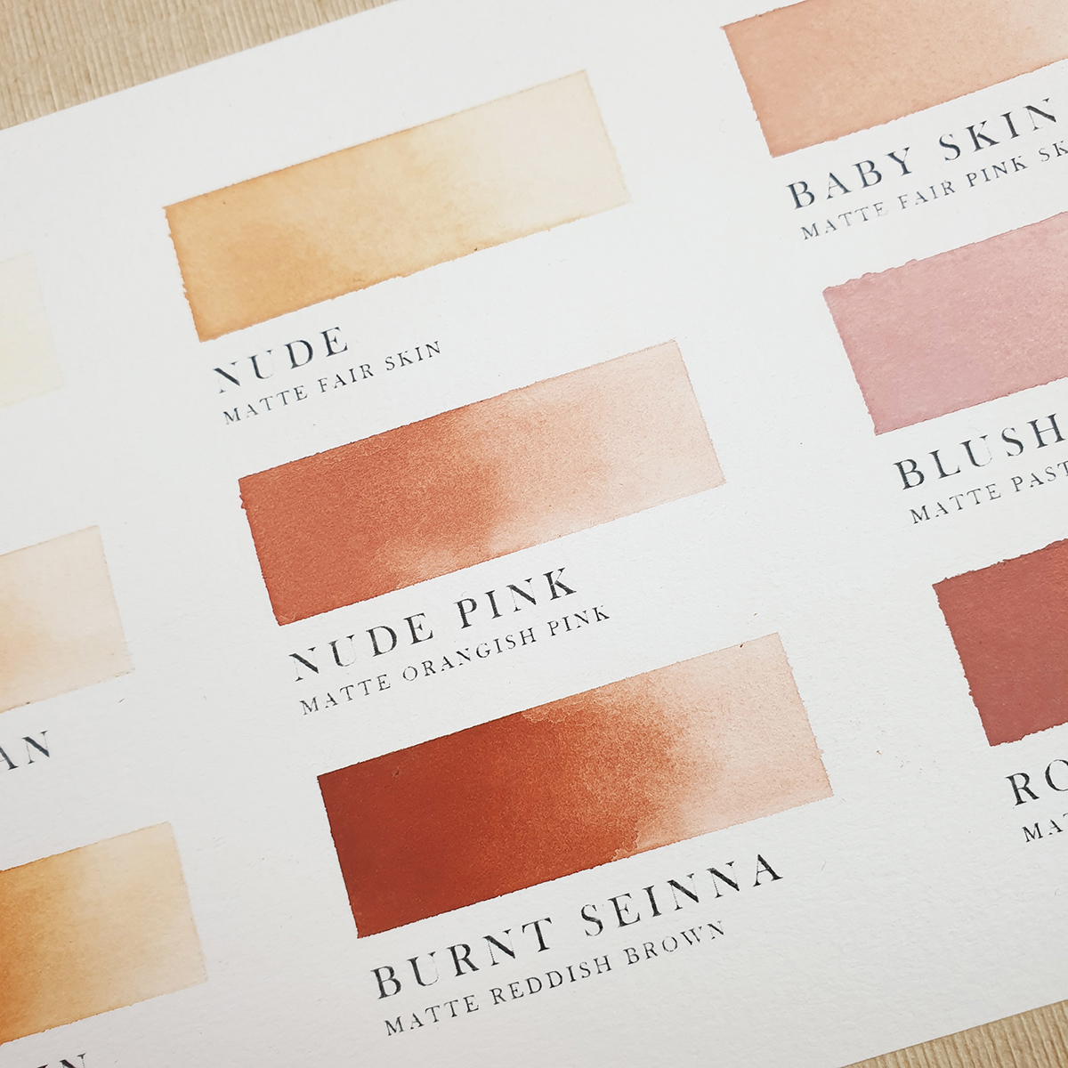 [ HANDMADE WATERCOLOR ] NUDE SERIES