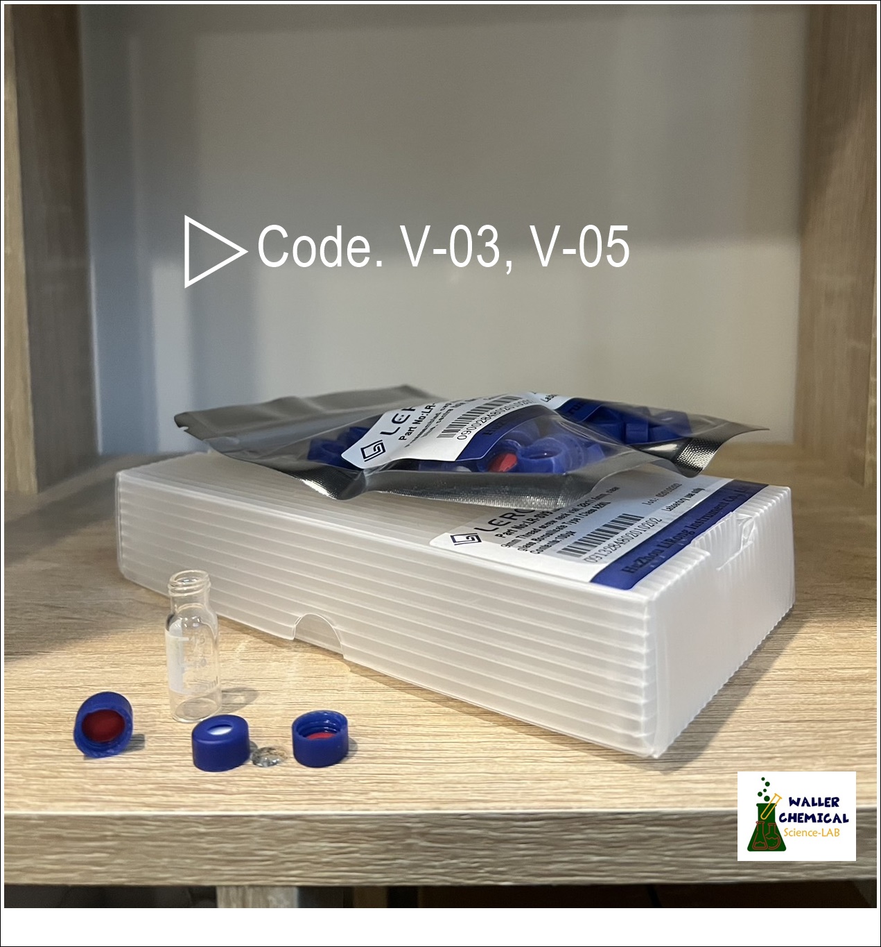 ขวดไวเเอล (สีใส) ขนาด 2ml (Vial) ฝารูพร้อม Septa (100ชิ้น/เเพ็ค) มีเเถบสเกล