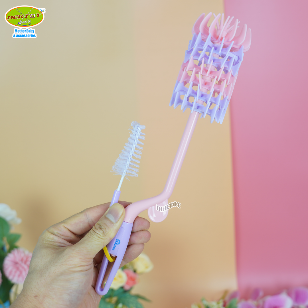 Gracekids เกรซคิดส์ แปรงล้างขวดนมซิลิโคน ไลแลค