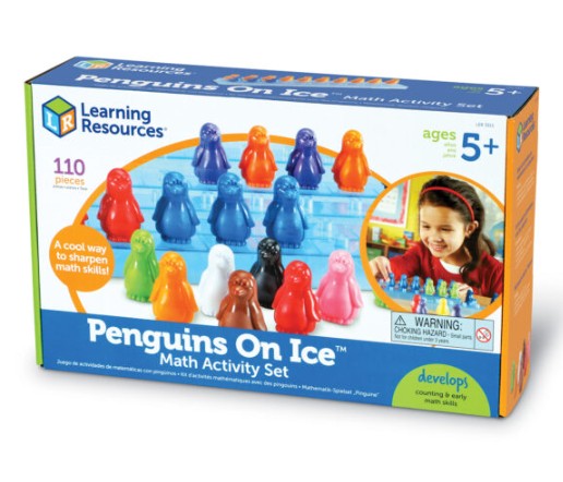 เพนกวินน้อยกับลานน้ำแข็ง เรียนรู้คณิตศาสตร์ ของเล่นเสริมพัฒนาการ ,ของเล่นเสริมทักษะ,ของเล่นเด็ก, สื่อการสอนอนุบาล