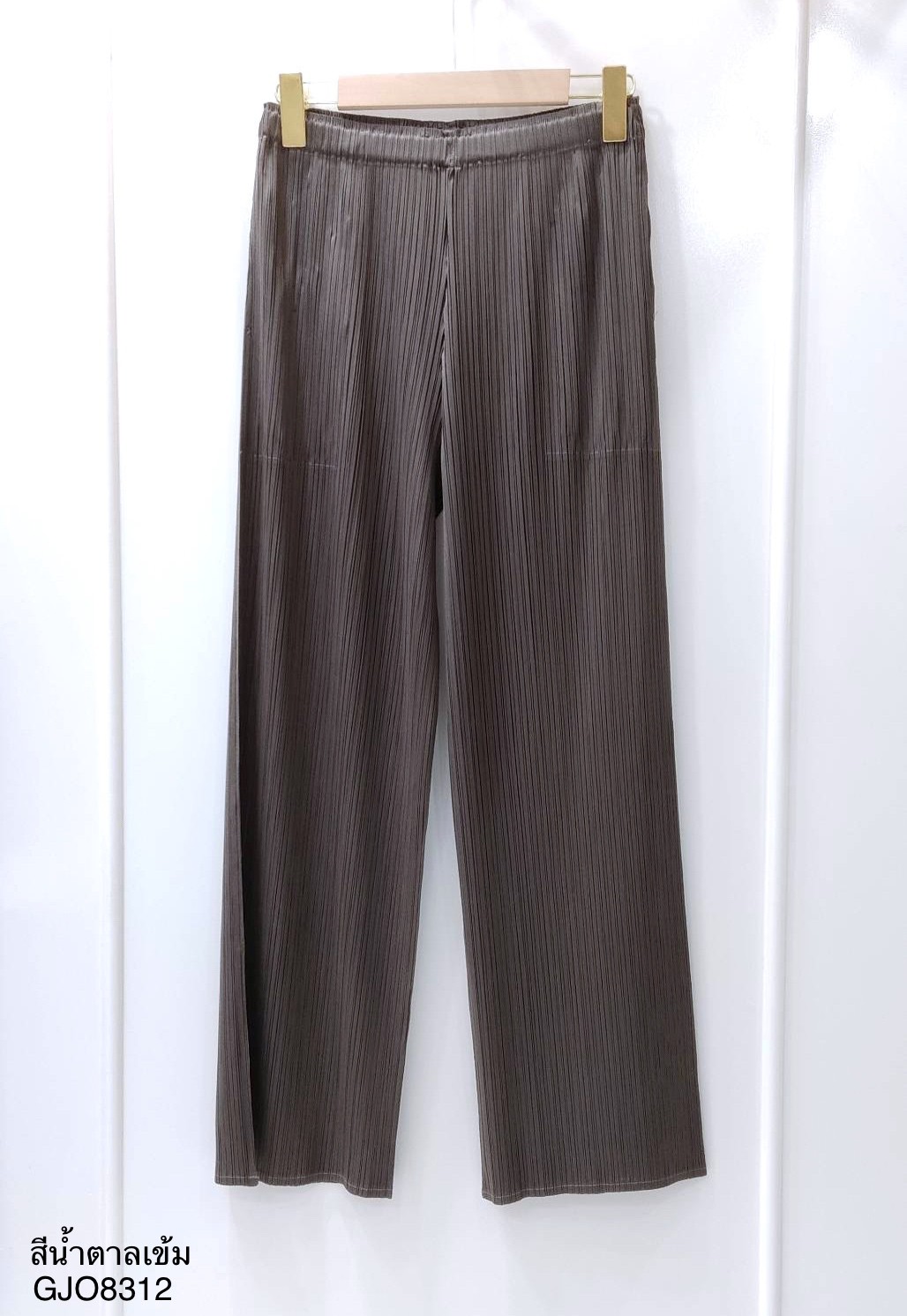 ยาว37นิ้ว! 2MUAY BASIC รุ่น GJO8312 กางเกงผู้หญิง กางเกงอัดพลีทคุณภาพ BASIC STRAIGHT PLEATED PANTS 12สี FREE SIZE
