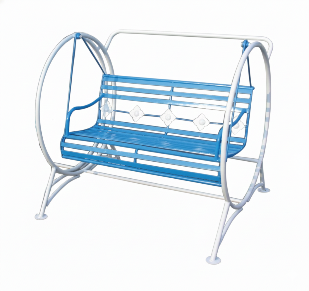 เครื่องเล่นสนามเหล็ก เก้าอี้โยก ชิงช้ากลม ขนาด 1 เมตร ราคาโรงงาน สินค้าสั่งทำ 7-15 วัน ขนาด 60x100x80 ซม.