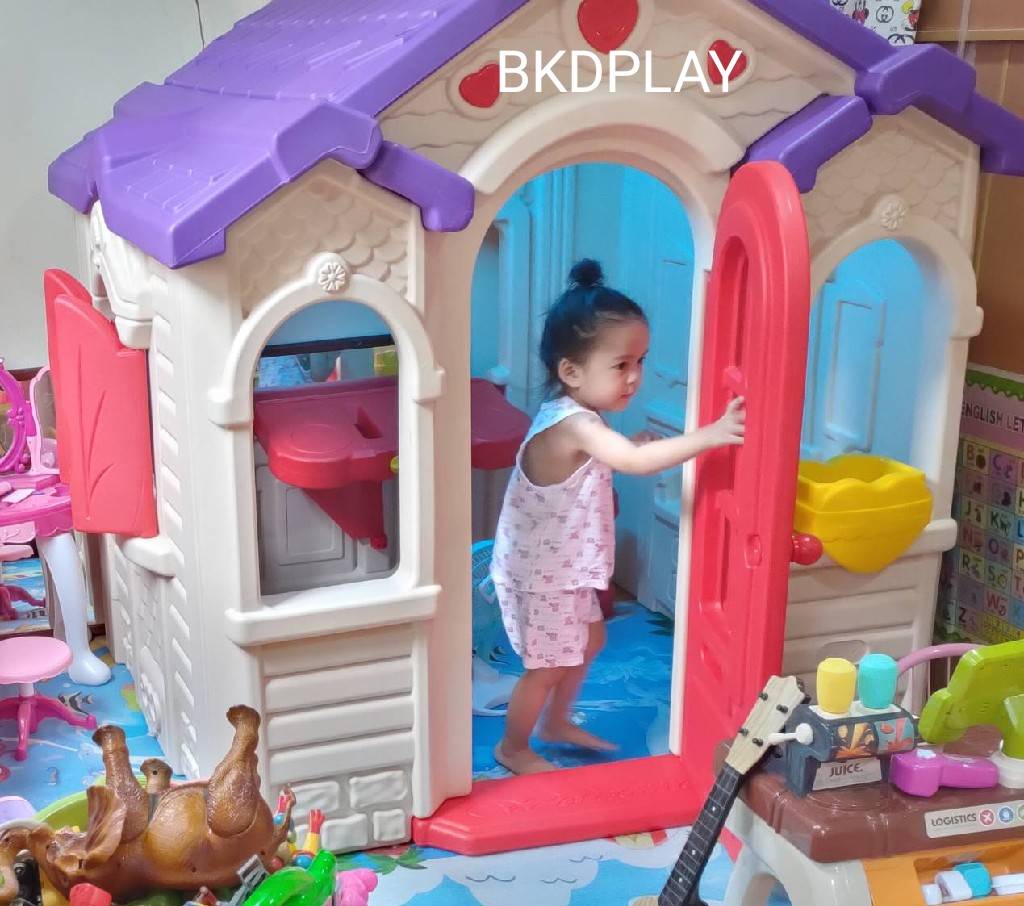 ส่งฟรี! บ้านเจ้าหญิงสีขาวม่วง บ้านของเล่น ,บ้านเด็ก ,บ้านพลาสติกของเล่นเด็ก,พร้อมส่ง