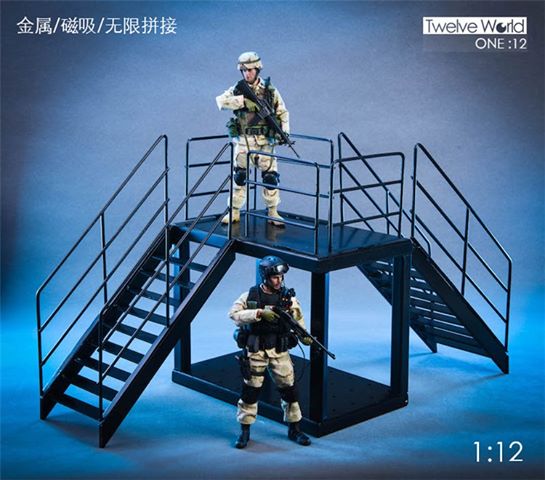 [สั่งจอง]TWTOYS TW1904A/TW1904B 1/12 Full Metal Stairs Diorama