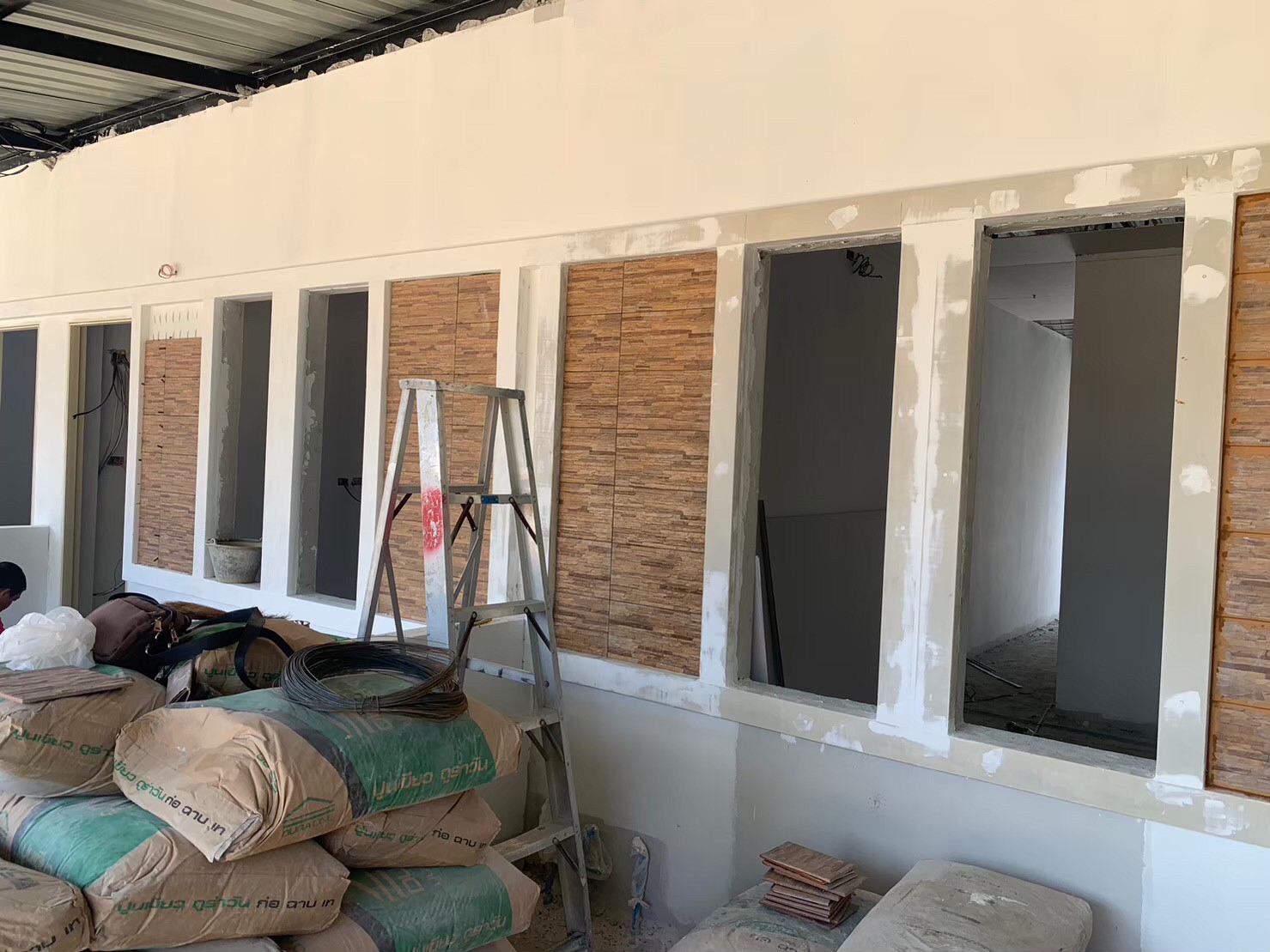 งานก่อสร้างห้องแถว จำนวน5ห้อง อ.บ้านโป่ง จ.ราชบุรี