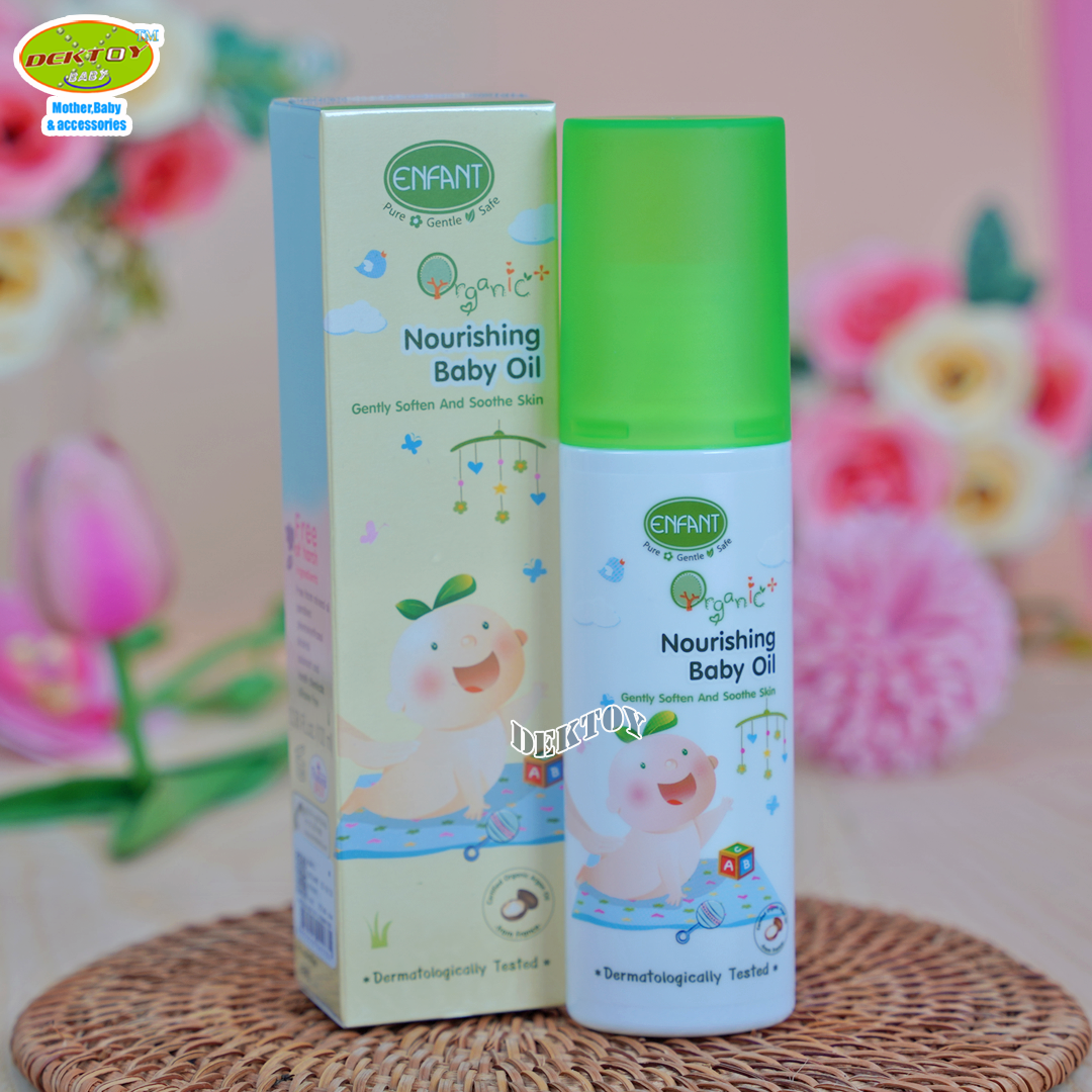 Enfant อองฟองต์ เบบี้ออยล์ ออยล์บำรุงผิวสำหรับเด็ก สูตรอ่อนโยน ปริมาณ 100 มล.