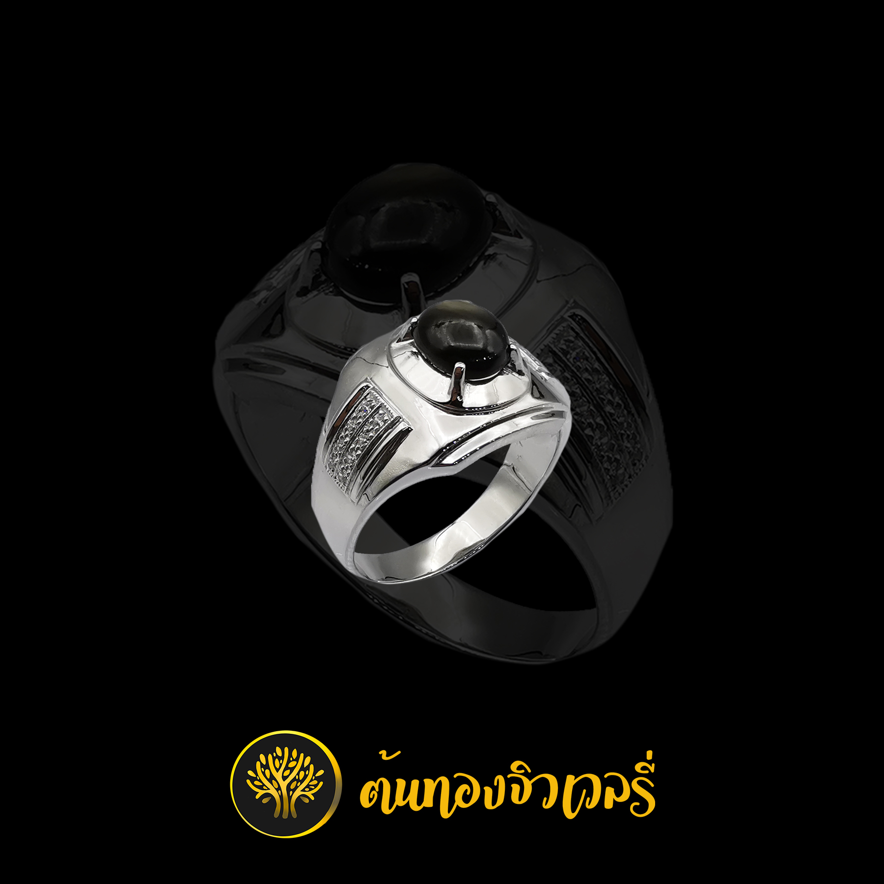 แหวนชาย พลอยเขียวส่อง เข้มๆ สวยๆ ผู้ชายใส่แล้วดูดีแน่นอนครับ