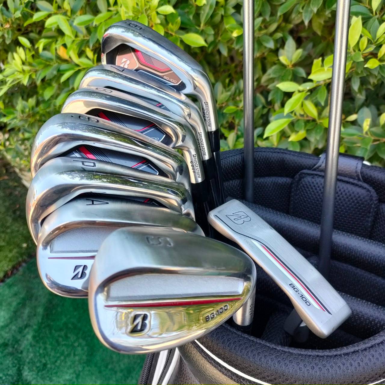 FULLSET BRIDGESTONE BG-100 สุดยอดเซ็ตพรีเมี่ยมญี่ปุ่น สภาพสวยนางฟ้า!! ก้าน DIMANA ทั้งชุด COVER เดิมสวย ถุงกอล์ฟสวยมาก!! ไม้กอล์ฟมือสอง ของแท้ BY NakaraLuxurious